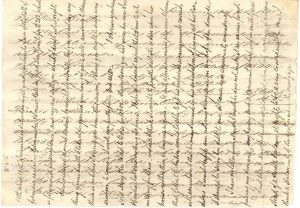 1815 crosshatched letter by Lachlan McBea, Demerera to his brother D104.2.7.42