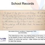 World War One - Bernisdale Log book