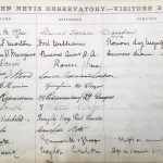 Ben Nevis Observatory Visitor Book 1885