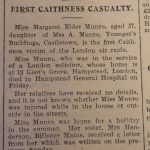 Week 56 victim of london raid (john ogroat journal 27.09.1940)