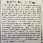 15 Jan JOG Destruction by Rats