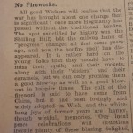 8 Jan JOG Northern notes no fireworks