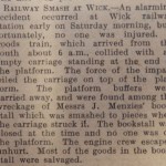 Week 88 railway smash at wick