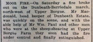 9 Jul JOG Berriedale Moor Fire