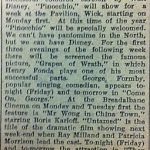 Week 70 3 Jan JOG Pinocchio at Cinema