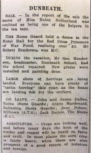 3 Sep JOG Dunbeath local news