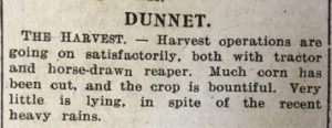 17 Sep JOG Dunnet Harvest