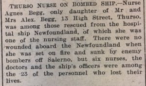 29 Oct JOG Nurse on bombed ship