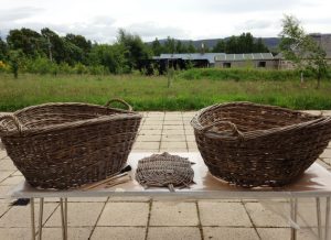 Baskets outside