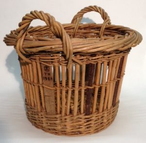 A quarter cran basket (KIGHF.2017.007) was used to measure catches of herring. Baskets that met the official quarter cran dimensions, as set by the government, were stamped with a crown, the initials of the inspector and year of inspection.