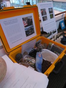 Memory box about life on Harris, used by the An Lanntair Arora project