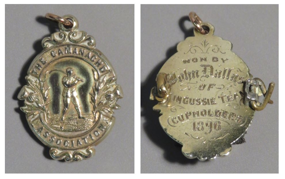 John Dallas’s 1896 winners medal. Image credit: High Life Highland, Highland Folk Museum