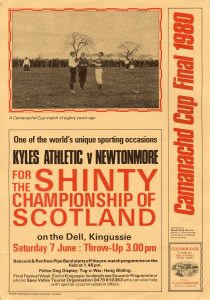 1980 Camanachd Cup poster. Image credit: High Life Highland, Highland Folk Museum