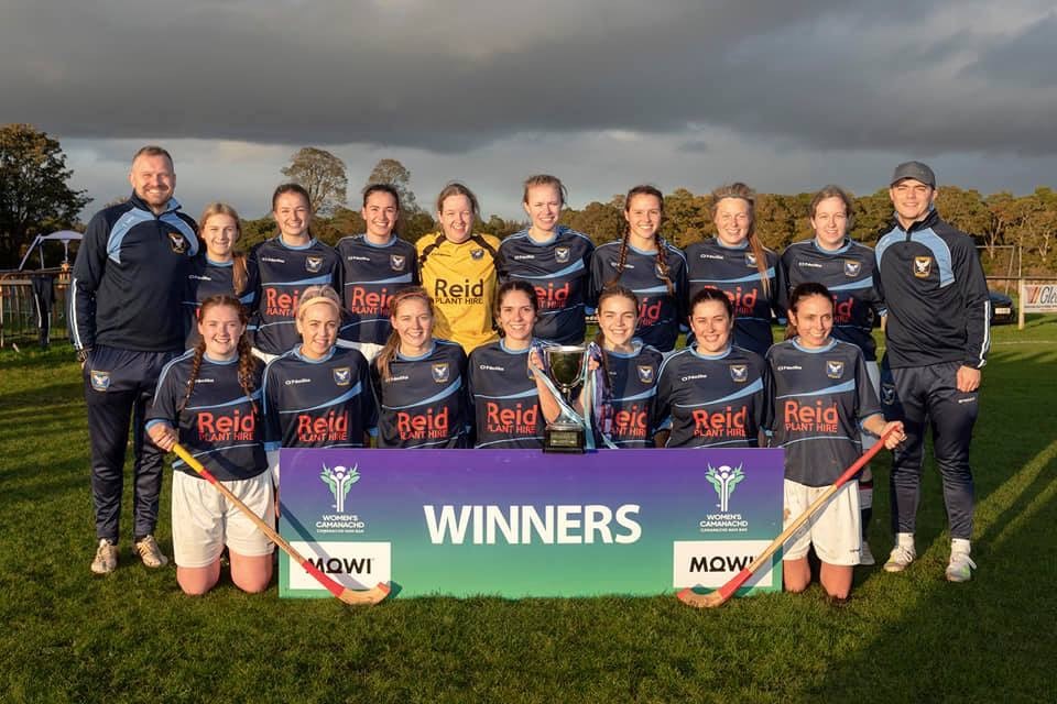 Badenoch Ladies Shinty team, winners of the National Division One League in 2019. Badenoch Ladies were formally called Badenoch and Strathspey Ladies, until the team gained enough players that it made sense for them to split and have a team for each geographical area. This is a small example of how the game is growing. Image credit: Neil Paterson