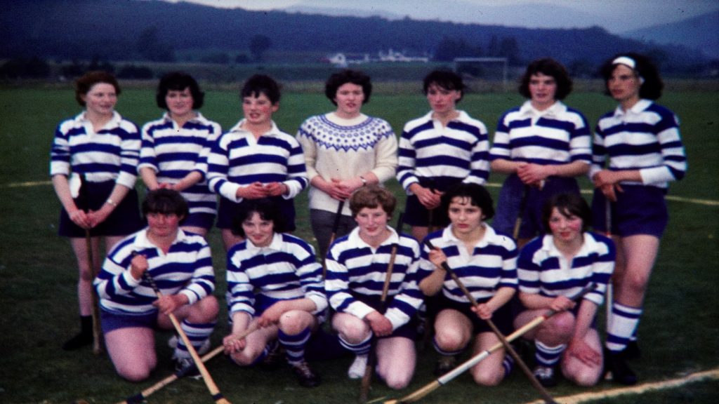 The Newtonmore Bluebells at the Eilan, c. 1964. Photograph courtesy of Hugh Dan MacLennan