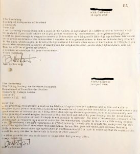 Letter to the Society of Antiquaries of Scotland (SUTH/2/5/3)