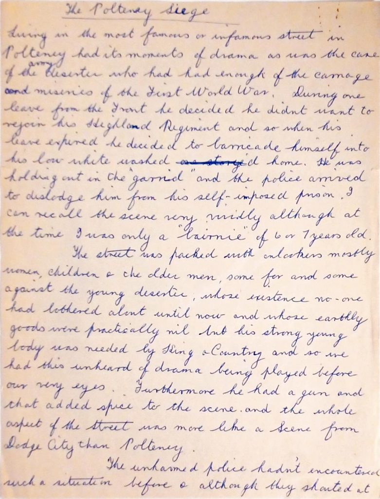 Handwritten letter to Iain Sutherland from Ina i (SUTH/2/6/1)