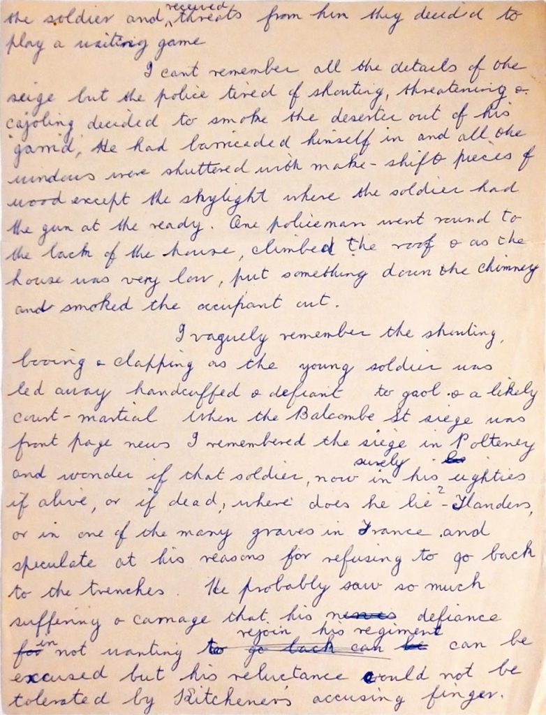 Handwritten letter to Iain Sutherland from Ina ii (SUTH/2/6/1)