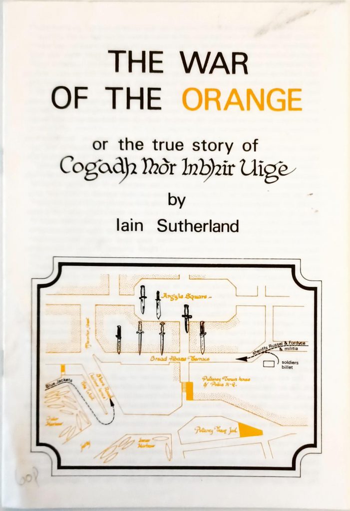 Cover of The War of the Orange by Iain Sutherland (SUTH/2/6/7) 