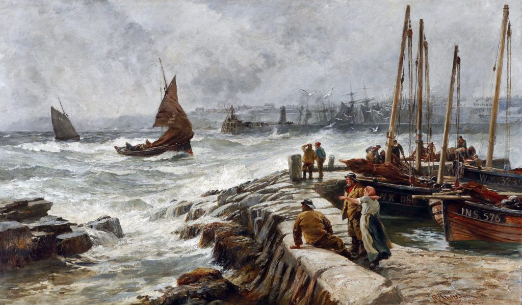 Painting of Wick's Black Saturday by R. Anderson, 1885 (Courtesy of Am Baile)