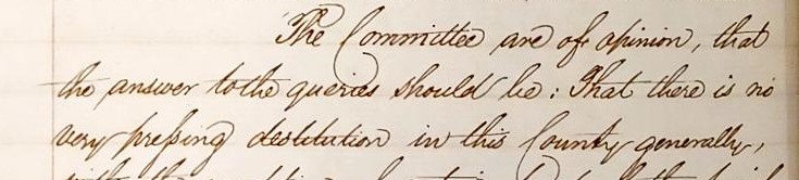 Commissioners of Supply Minute Book, 11th January, 1847 (Ref: CC/1/1/6)