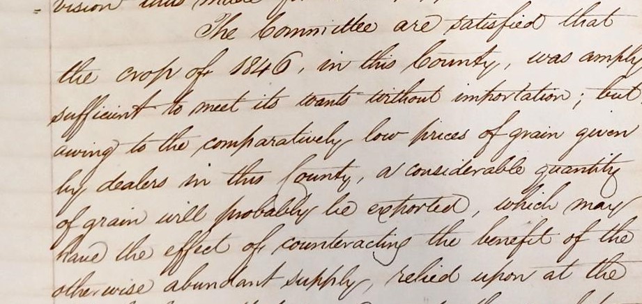 Commissioners of Supply Minute Book, 11th January, 1847 (Ref: CC/1/1/6)