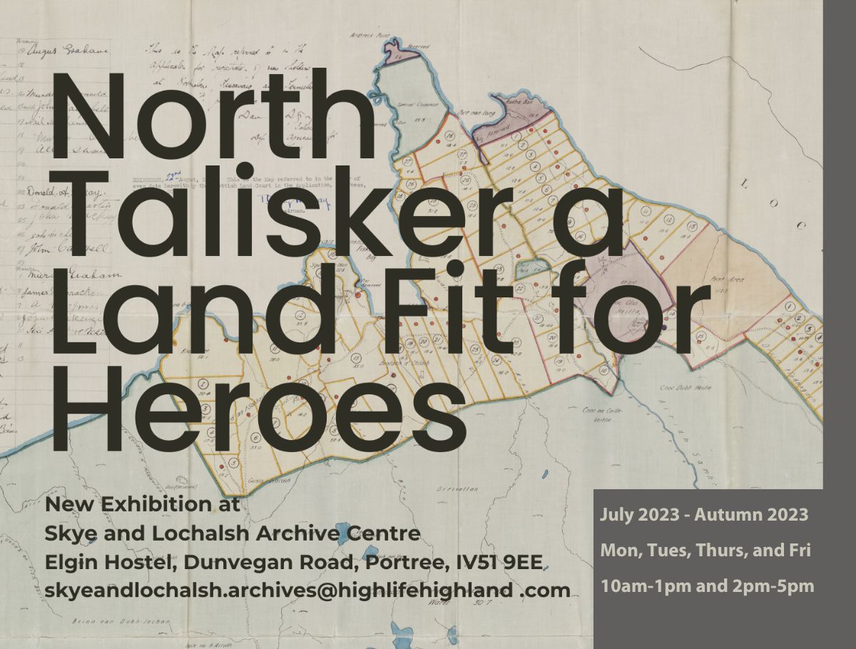 North Talisker a Land Fit for Heroes Skye and Lochalsh Archive Centre