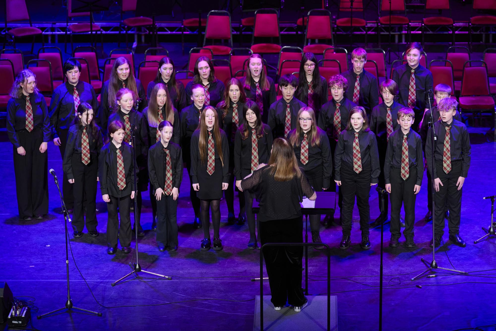 Highland Youth Chorus (HYC) conducted by Catherine Cameron, accompanied on Piano by Fiona Sellar.
