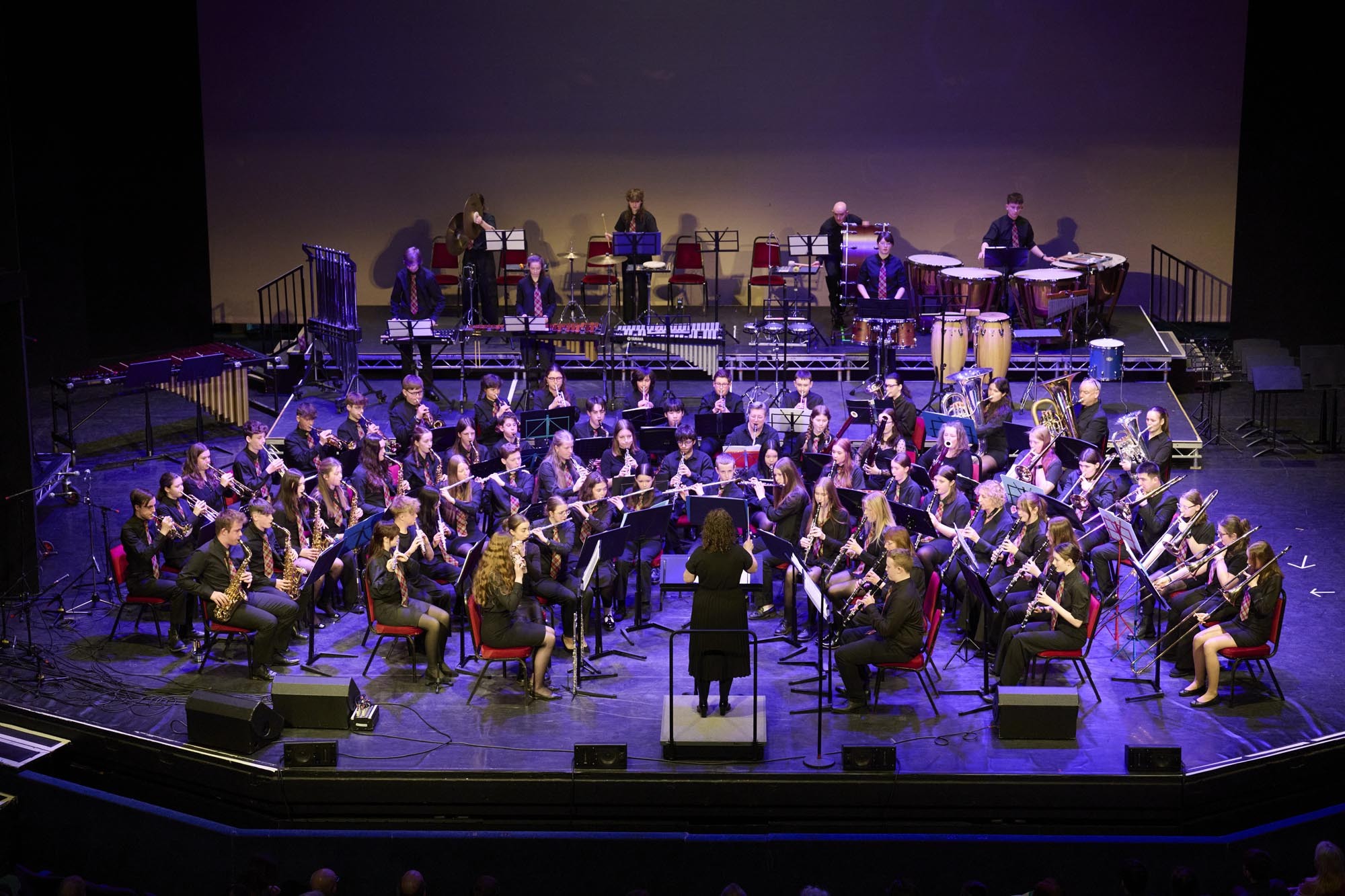 Highland Youth Wind Band (HYWB) conducted by HLH Woodwind Instructor Lynsey Bolton.