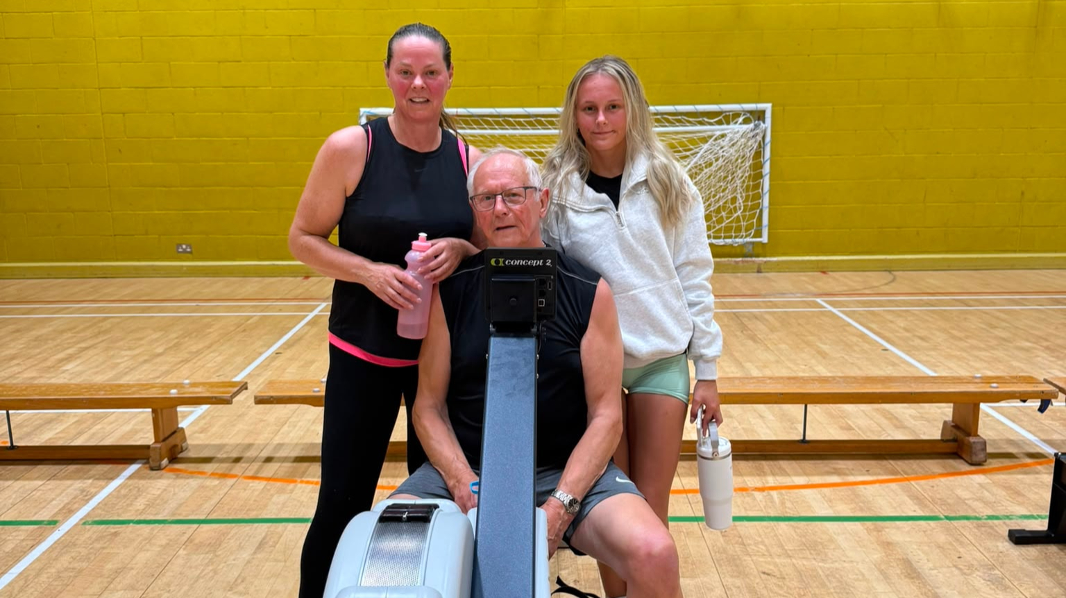 James, Angela and Elizabeth Harrison at HYROX