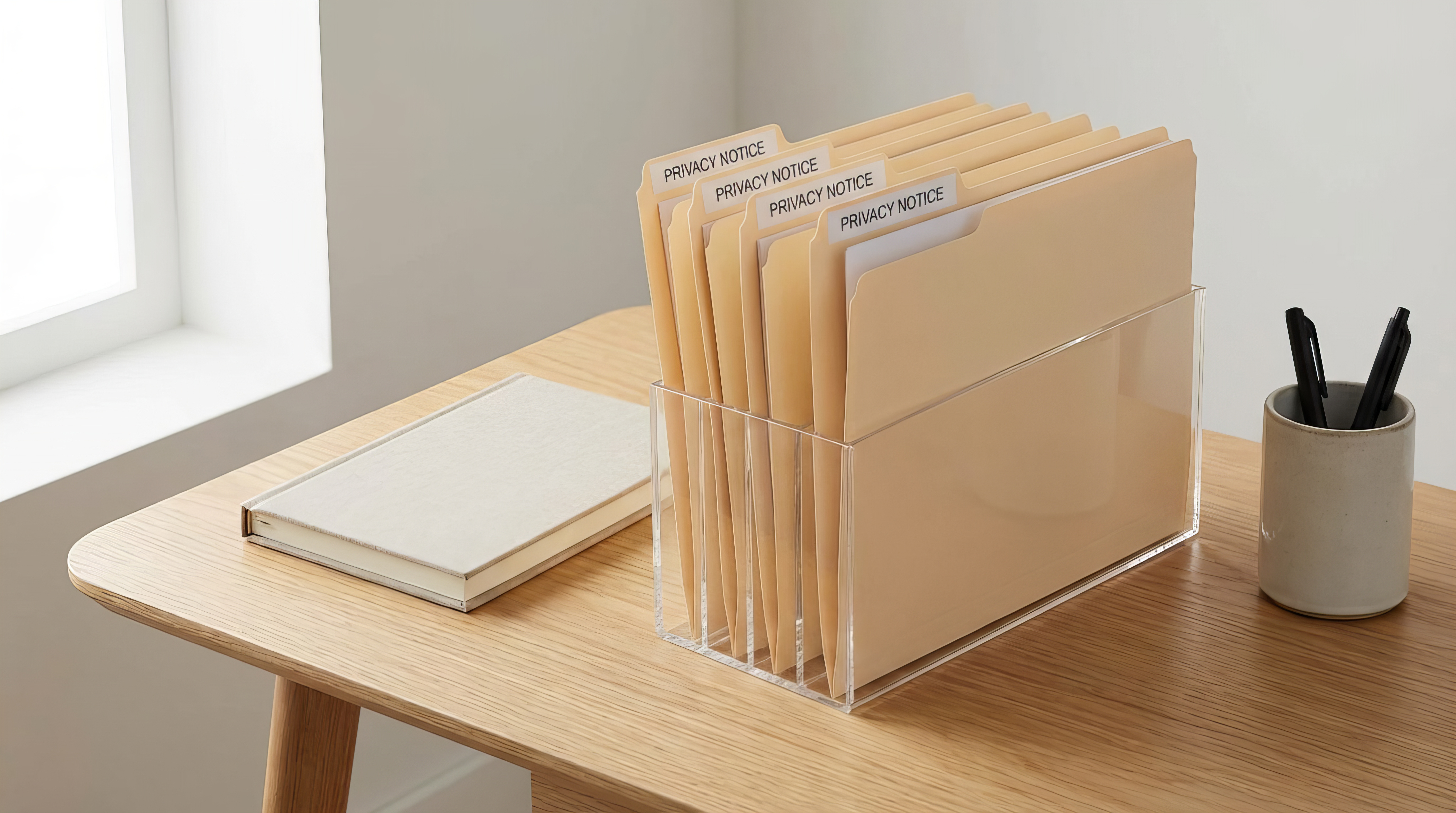 Files on a table