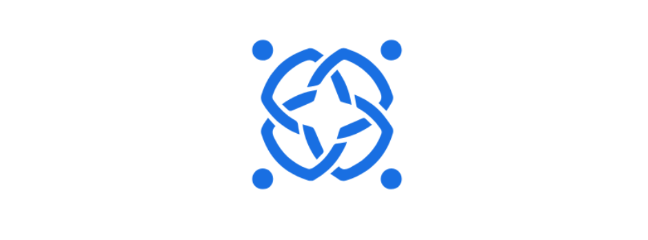Logo for Scotland’s People featuring a blue stylized knot design