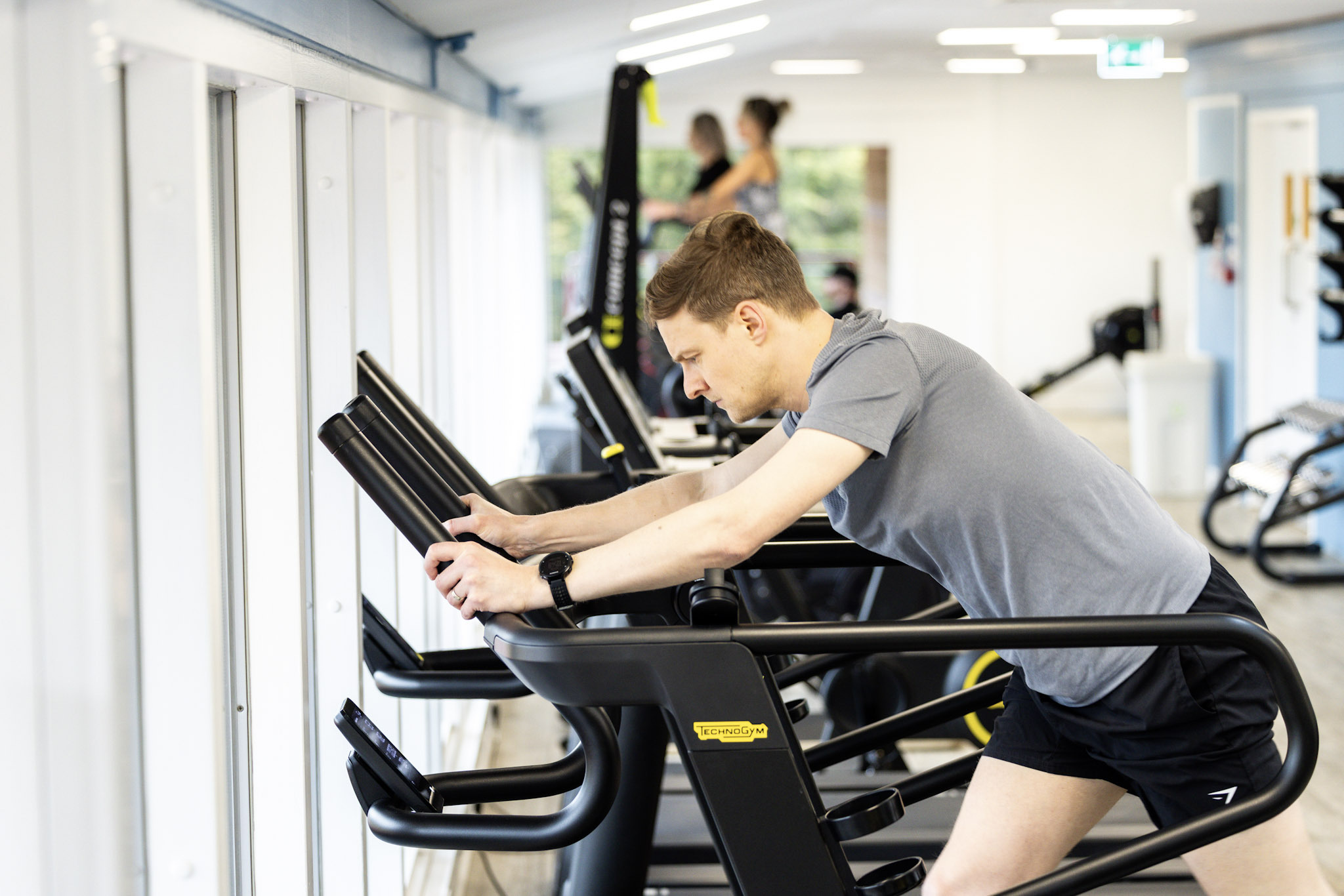 Man training on a treadmill at Inverness Leisure gym
