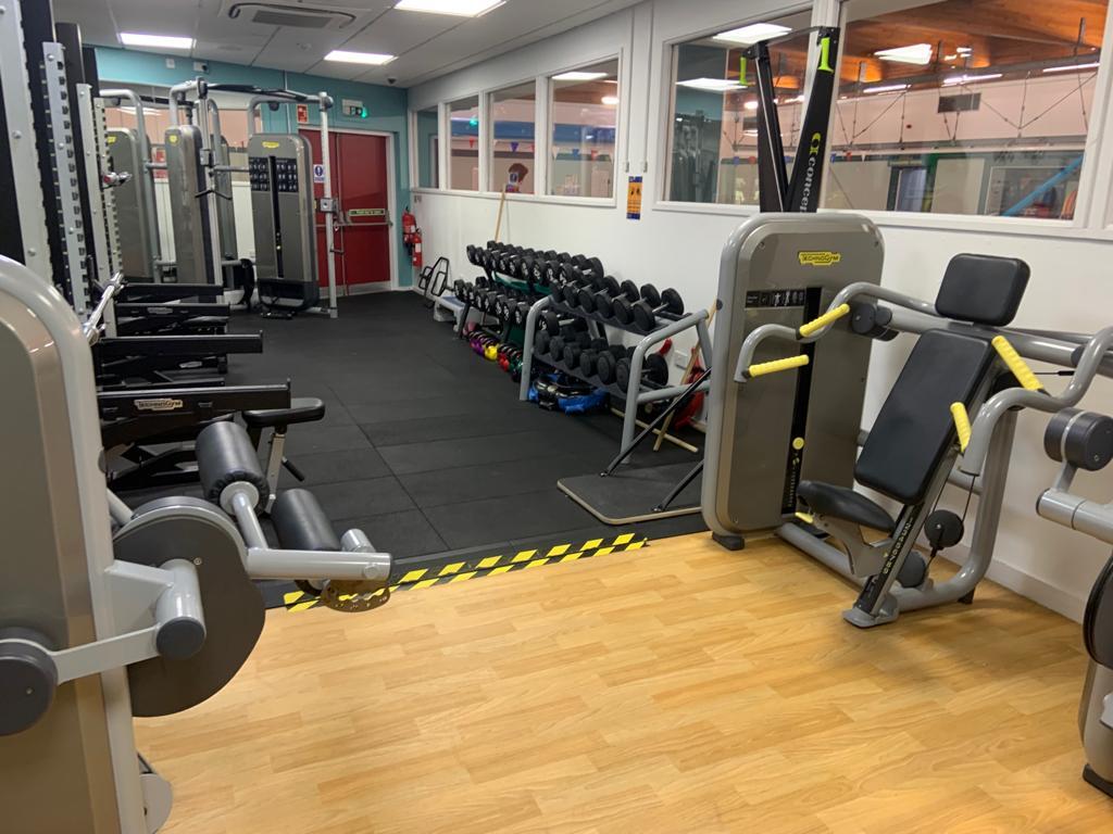 Various gym equipment