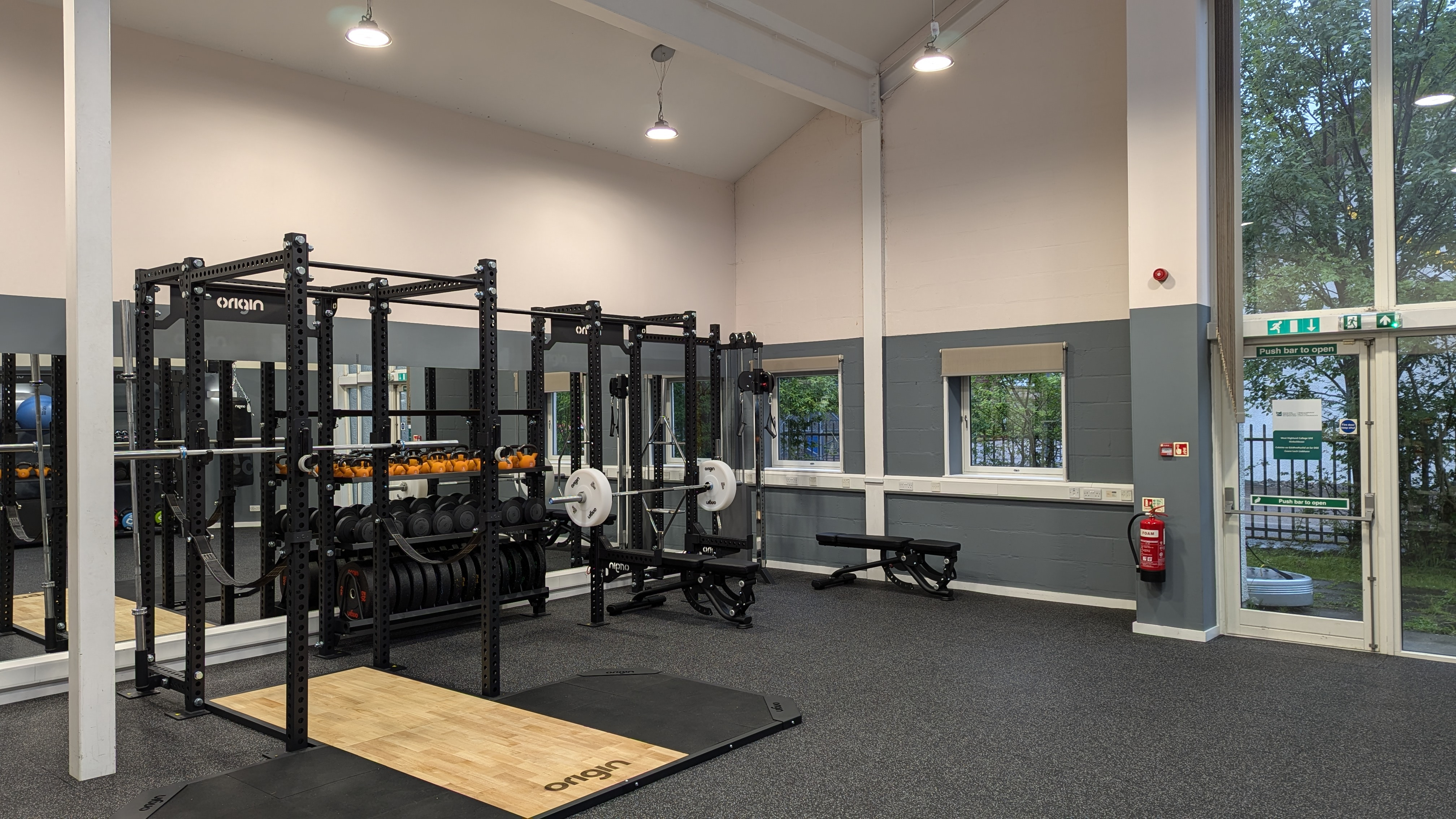 Various gym equipment