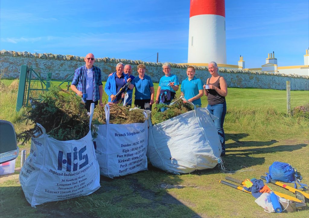 Volunteers at Tarbat Ness